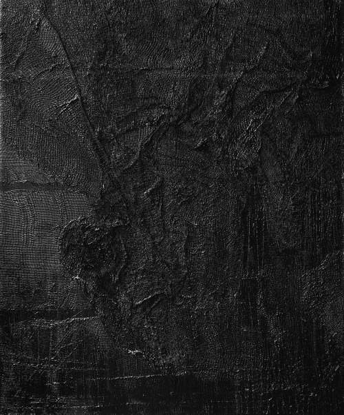 [black gesso, acrylic, bandages on canvas. 38x46 cm](2020)Available for sale.tumblr / instagram / ba