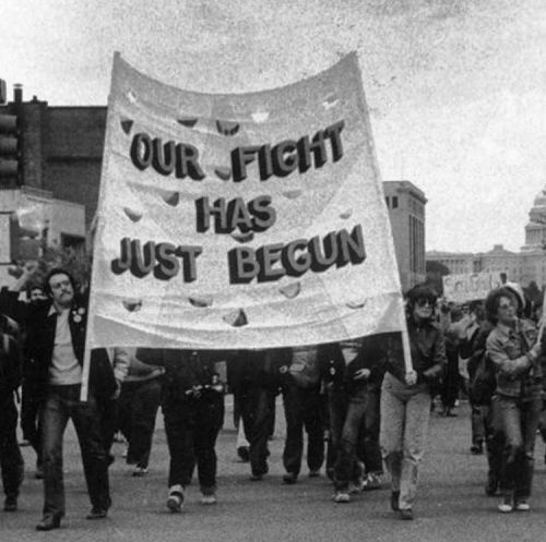 “OUR FIGHT HAS JUST BEGUN,” National March on Washington for Lesbian and Gay Rights, Was