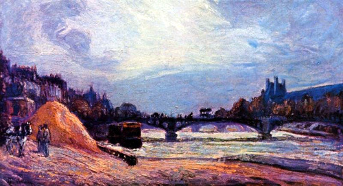 Le Pont des Arts, 1878, Armand Guillaumin