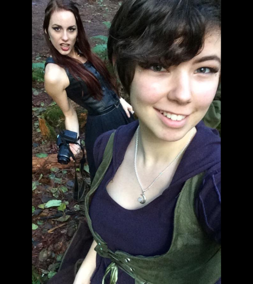 more gratuitous forest selfies with @elfofthewoodlandrealm plus a bonus!