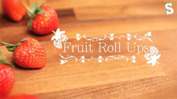 funnycutegifs:  beautifulpicturesofhealthyfood: Fruit Roll Ups - A tasty, healthy snack…VIDEO Recipe