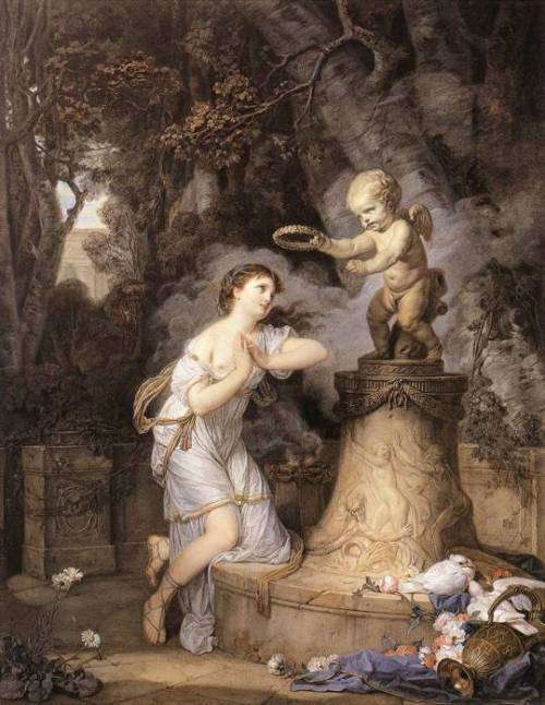 Jean-Baptiste Greuze - Votive Offering to Cupid (1767).