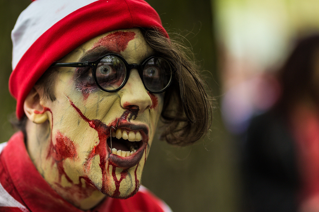horrorpunk:  “You’ve got red on you.” Zombies Invade Brussels!