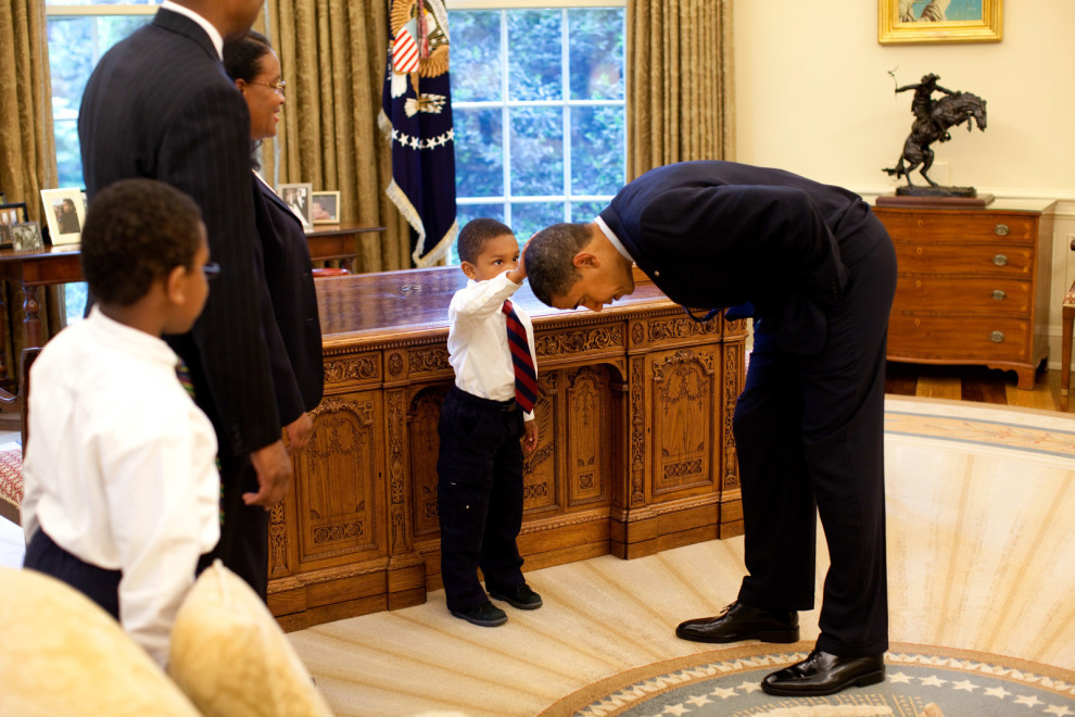 redoak14:  The results of what Dr. King fought for. We’ll miss you President Obama.
