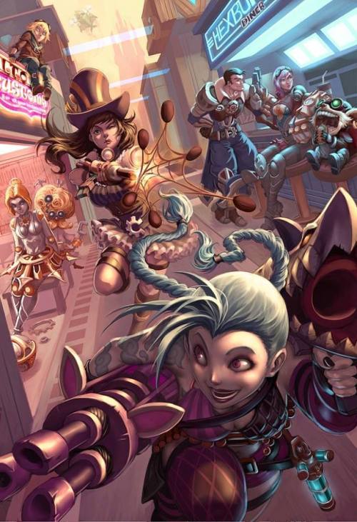 League of Legends:Ordinary day in Piltover by CrystalDart