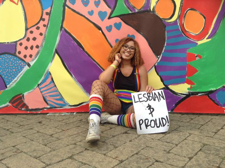 lesbianhoneys:  local lesbian takes on pride day one!