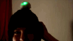 prostheticknowledge:  Illumino Homemade wearable tech project is an beanie hat with an LED bobble and EEG brain-reading attachment which changes colour depending on which mental state you are in - video embedded below:   Ever wanted to visualize your