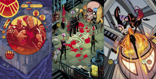 traddmoore: SECRET AVENGERS Covers 1-15By Tradd Moore and Matthew WilsonSeries written by Ales Kot, 