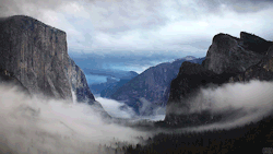 rcinemagraphs:  Morning mist in Yosemite 