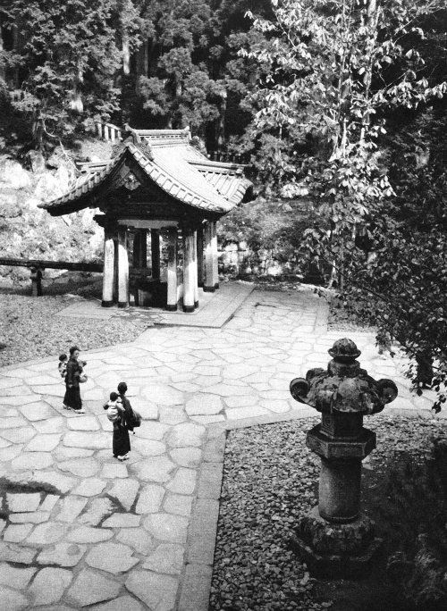 Nikkō, Japan - Nikkō is a city in the Tochigi Prefecture in Japan. The picture shows a fountain righ