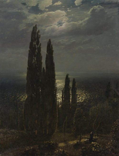 blue-storming:Nikolai Nikanorovich Dubovskoy, Night on The Southern Shore, 1898