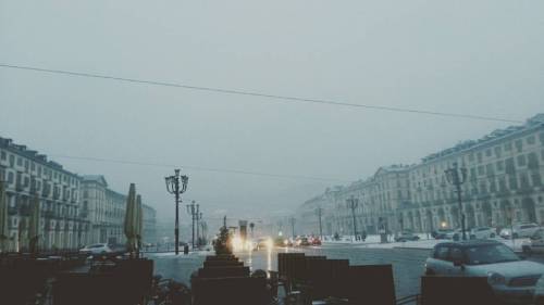 Toccata e fuga con neve (presso Piazza Vittorio Veneto)