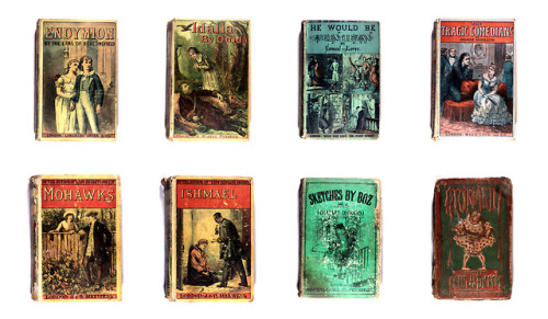 michaelmoonsbookshop:Victorian ‘Yellowbacks’ inexpensive editions with printed glazed paper covered 