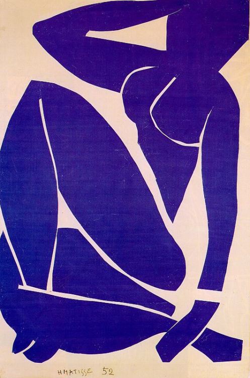 nobrashfestivity:Henri Matisse, Blue nudes, 1952