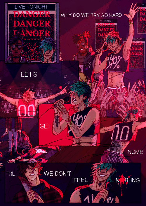 Cyrus is the lead vocalist of the band DANGER! DANGER! DANGER! (DANGER!x3). They’ve accumulated a ni