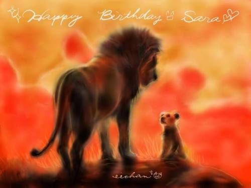 Happy Birthday, Sara5.16 #gracias #amigo #parasiempre #felizcumpleaños #lionking #madewithpap