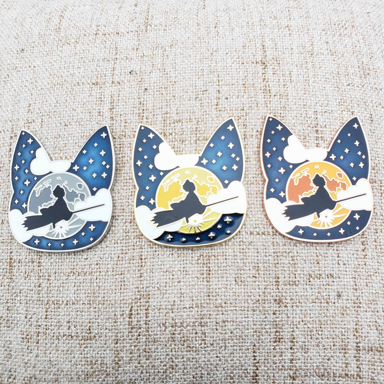 sosuperawesome: Kiki’s Delivery Service Fan Art Pins  Mei Bee Art on Etsy  See