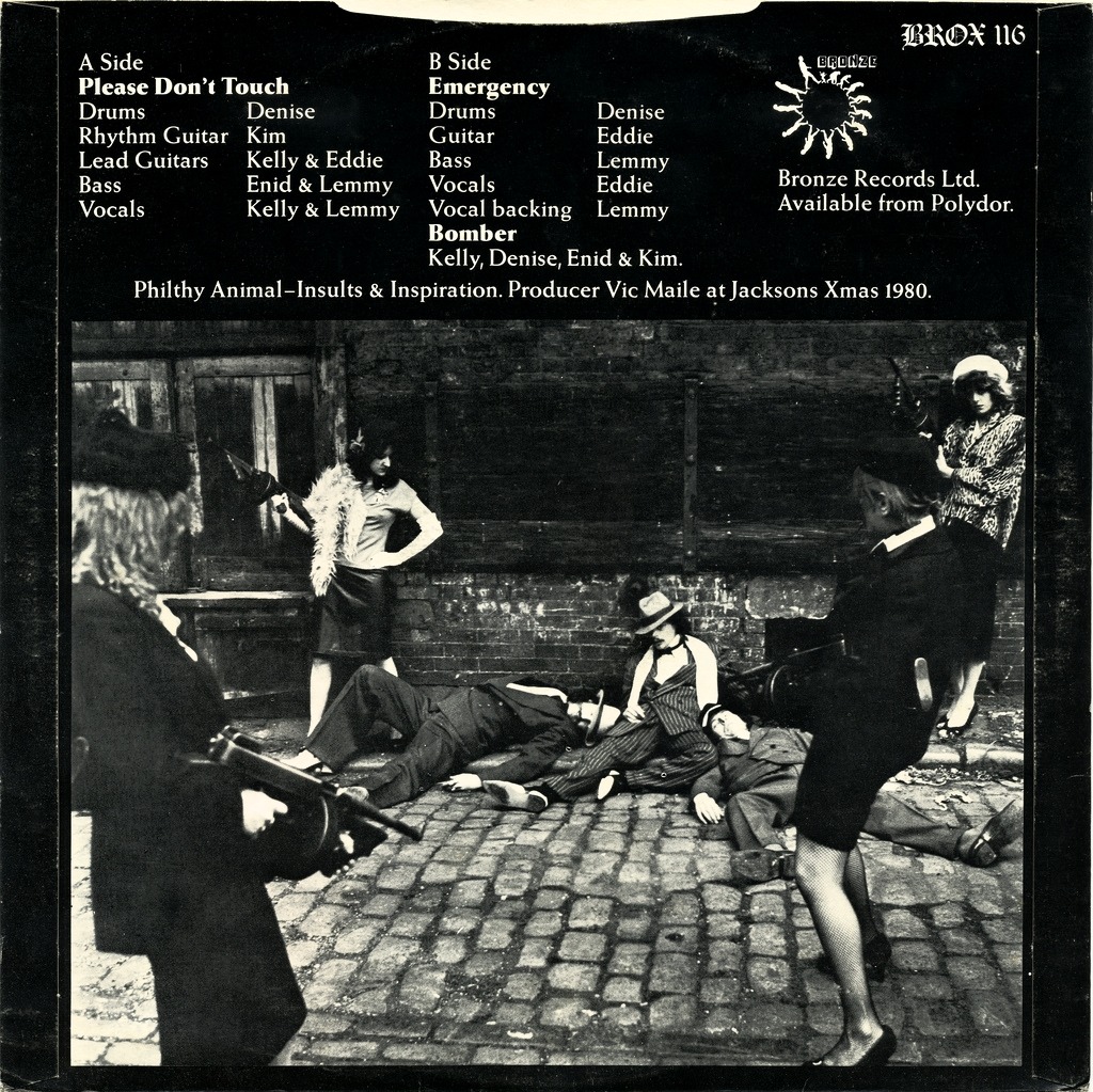 vinyl-artwork:  Motörhead / Girlschool ‎– St. Valentine’s Day Massacre E.P.(1981)