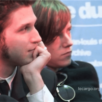 Interpol At La Route Du Rock, 2002, During A Press Conference.