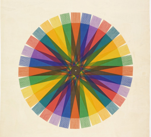 Rolf Middelboe, textile design Spectrum, 1950-55. For Jack Lenor Larsen Inc. Via Cooper Hewitt