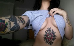 p-oison-lips:  I love my sternum tattoo probably more than everything. 