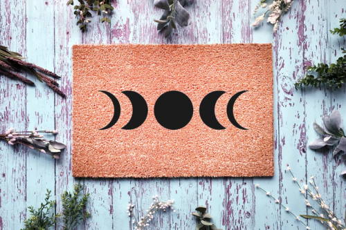 Our hand painted Coir Doormats are made from the long, brown fibers of the coconut husk, which is a 