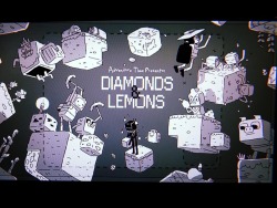 hannakdraws:Diamonds and Lemons (Minecraft special) title card brainstorm/thumbnail, title card design, and a few storyboard panels by writer/storyboard artist Hanna K. Nyström