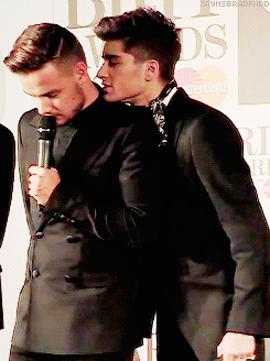 zainsmalek:  Liam and Zayn in the Brits Winners Room 