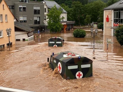 Belgian Defence Medical Component during the floodings, 15th of July 2021.