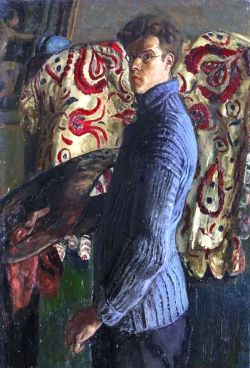 huariqueje:Self Portrait   -   Carel Weight  1934  British 1908-1997    oil on canvas, 76.8 x 51.0  