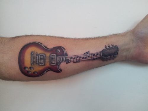 Porn photo Gibson tattoo