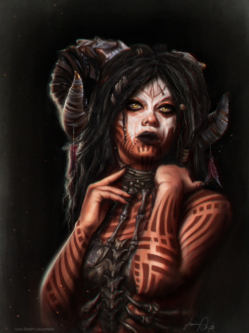 tinydrawer: Artstation | Tumblr Fan art of Morigesh from Paragon. :D