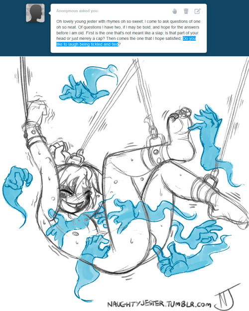 naughtyjester: The jester’s a little tied up and… unable to breathe right now, so I&rsq
