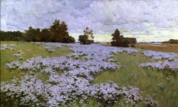 dappledwithshadow: Frost Flowers, Ipswich, MassachusettsArthur Wesley Dow - 1889 Private collection	Painting - oil on canvas Height: 83.82 cm (33 in.), Width: 140.97 cm (55.5 in.) 