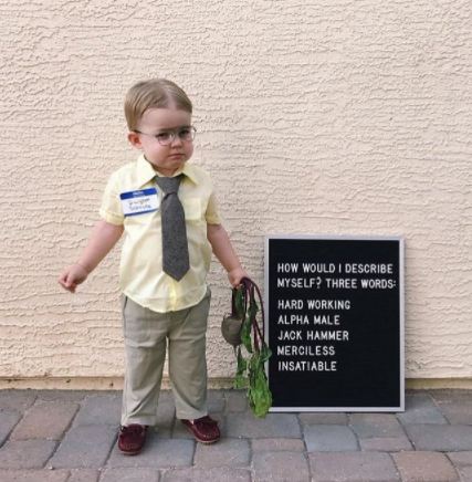 A fan of The Office dressed her son as Dwight for Halloween.
Nothing can beet this costume.