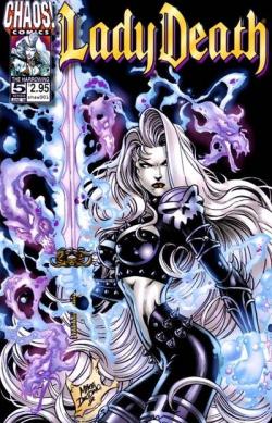 nomalez:  Cosplay: Toni Darling as LADY DEATH. Lady Death est un personnage de fiction par Brian Pulido et Steven Hughes pour la maison d’édition Eternity Comics en 1991 dans Evil Ernie #1. En 1993 Chaos! Comics publie une autre version. Cependant,