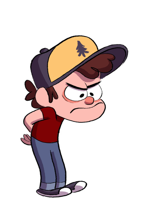 Dipper&rsquo;s look during the early stages of development.