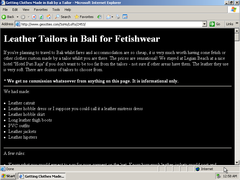 oneterabyteofkilobyteage: original url http://www.geocities.com/SoHo/Lofts/2453/