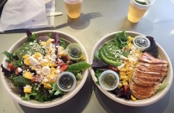 cravingsatmidnight:  Mango Avocado Queso &amp; Tomato Chicken Salad w/Cilantro Dressing