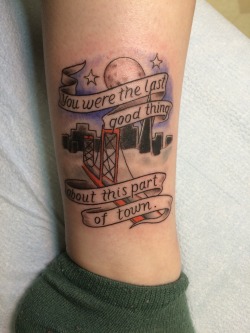 Fuckyeahpoppunktattoos:   Submitted By Emrycrmy.  Grand Theft Autumn - Fall Out Boy