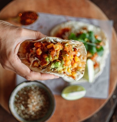 Sweet Corn And Black Bean Tacos With Avocado Recipe