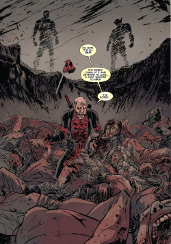 feedmecomicart:  misterjjjcomics:  I killed them. Deadpool’s loss from Deadpool #18 (Vol. 3)by Brian Posehn, gerryduggan, dshalv​ and jordiecolorsthings   