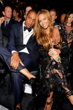 photograbey: Beyoncé and Jay Z @ the 2015 GRAMMYs