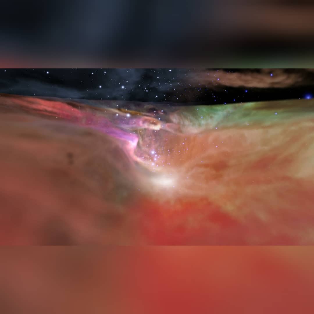In the Valley of Orion #nasa #apod #esa #stsci #caltech #ipac #orionnebula #visualization