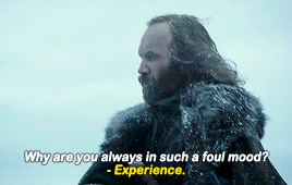 nalianova:Sandor Clegane: A Mood / Game of Thrones, S07.