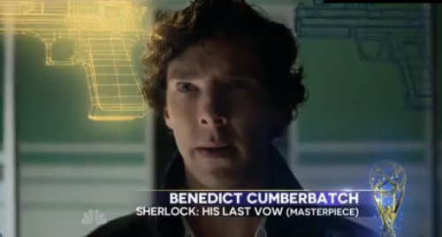 dudeufugly:and the Emmy goes to:BENEDICT CUMBERBATCH - Sherlock “His Last Vow” - Outstanding Actor