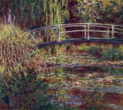 claudemonet-art:   The Japanese Bridge (The Water-Lily Pond, Symphony in Rose)  1900   Claude Monet   