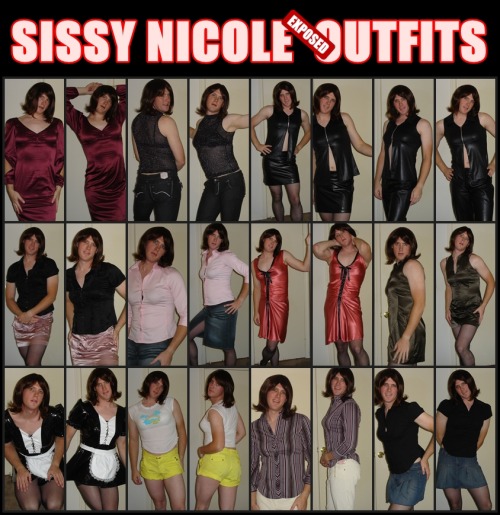 sissysamycd:sissynicoleexposed.tumblr.comSissy Nicole exposure outfits 