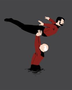 browsethestacks:  syfycity:  Nobody puts Riker In The Corner  €£€ 