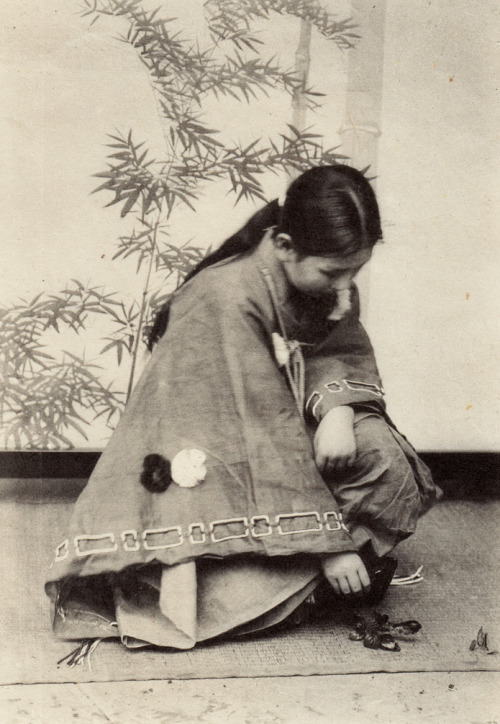 The Attire of Boys of the Kamakura Period (1192 - 1342), Japan A boy belonging to the upper class of